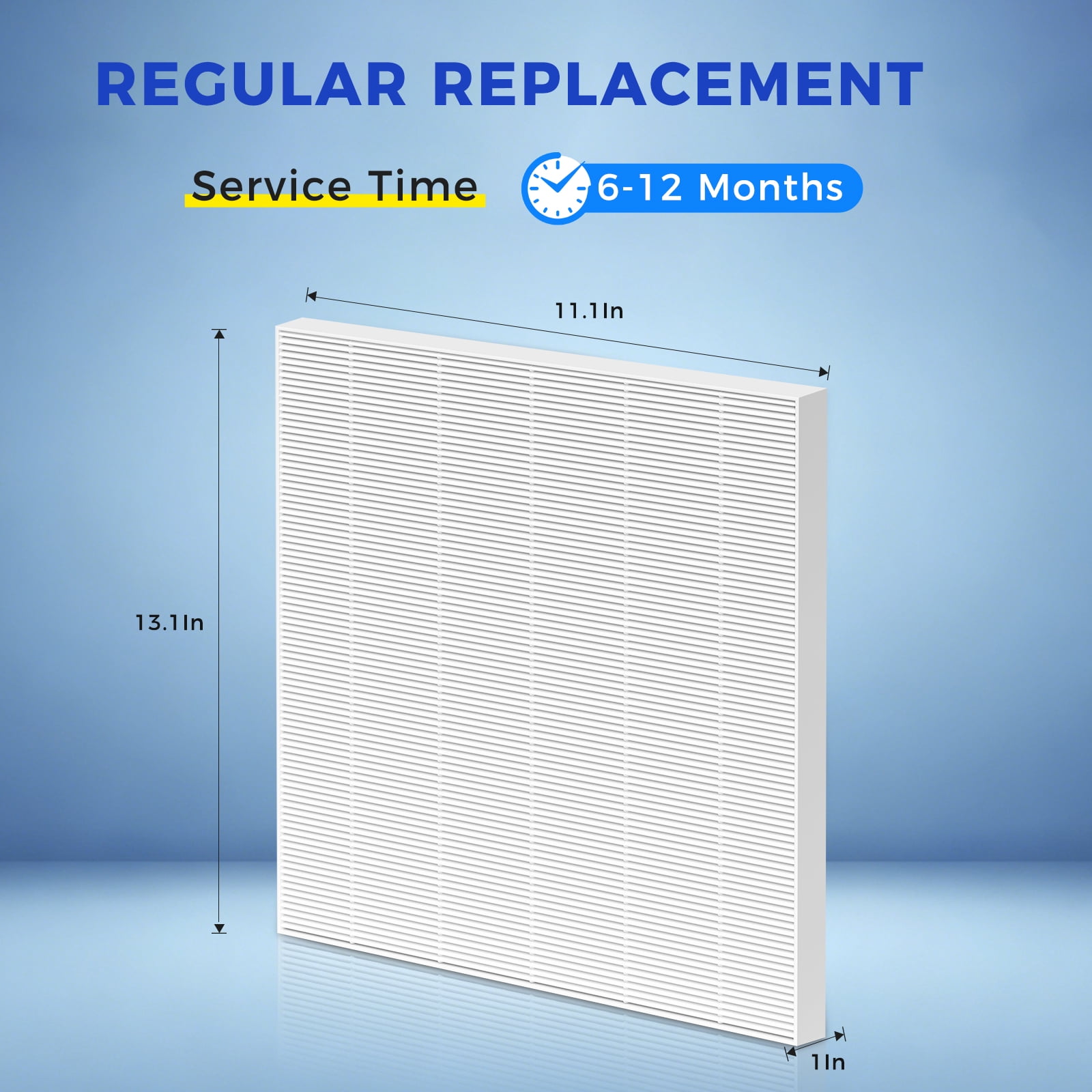 4-Pack C545 True HEPA Replacement Filter for Winix C545 Air Purifier, Compatible with Part 1712-009600 & 2522-0058-00, H13 True HEPA Type S Filter for Allergy & Dust Reduction
