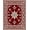 Red, Pattern 3, variant on ODIKA 4'x6' Machine Washable Non-Slip Area Rug, Ornate Medallion Palace with Intricate Border Scrollwork High Traffic Rug, Red, 665749