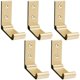 thumbnail image 1 of 5 Pieces Folding Hooks Wall Mounted Towel Hooks Clothes Hooks 90 Foldable Solid Aluminum Hooks with Stainless Steel Screws Suitable for Changing Room, 1 of 5