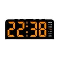 thumbnail image 1 of Reloj despertador digital LED con ajuste de brillo profesional con atmósfera Naranja, 1 of 9
