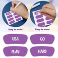 thumbnail image 3 of 48 Pairs Eye Strips Sports Eye Stickers Breathable Eye Strips with 1 White Pencil for Baseball Football Softball Lacrosse Fans on Game Day, 3 of 5