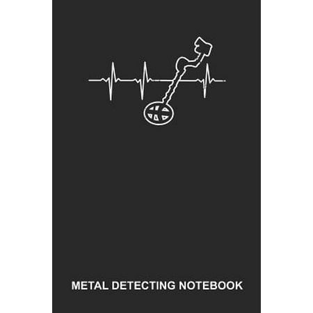 Metal Detecting Notebook: Lined Log Book For Treasure Hunter: Metal Detecting Journal Heartbeat Ecg Gift (Best Ecg App For Iphone)