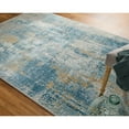 thumbnail image 2 of Feizy Cadiz Modern Abstract, Blue/Gray/Gold, 7' 9" x 11' Area Rug, Sheen, Area Rug for Living Room and Bedroom, 2 of 9