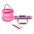thumbnail image 2 of De Telar De Tablero De Tejer Desmontable Con Bolsa De Almacenamiento Para Tejer Bufanda De Calcetín Macarena Telar de tejer cuadrado, 2 of 8