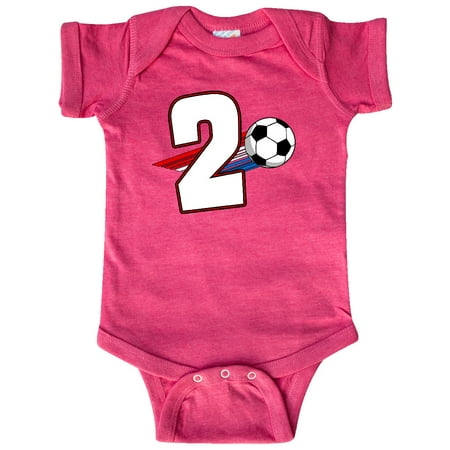 

Inktastic Second Birthday Soccer Gift Baby Boy or Baby Girl Bodysuit