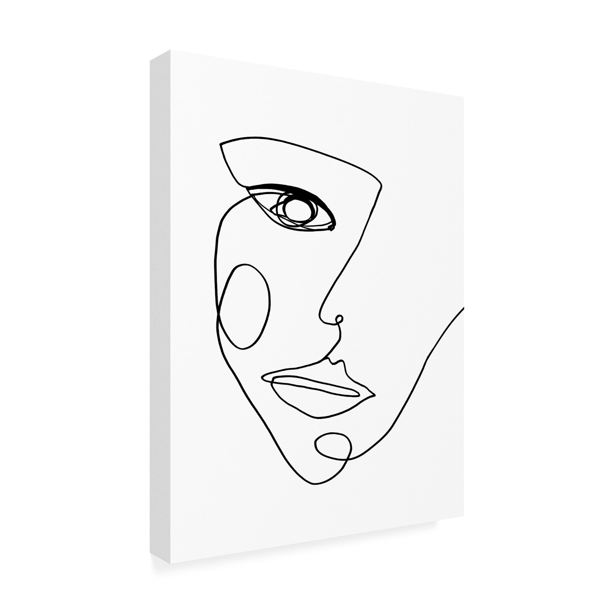 Trademark Fine Art 'Face Line 2 Fabrikken' Canvas Art by Design Fabrikken