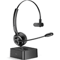 thumbnail image 2 of Auricular Bluetooth, Auricular Inalámbrico De Negocios V5.0 Con Micrófono Boom, Adecuado Para Teléfono Celular/Tableta/Computadora Jormftte 2034666, 2 of 7