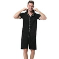 thumbnail image 4 of Purcoar Mens Pajamas Sets Short Sleeve Pajamas for Men Button Up Pjs, 4 of 8