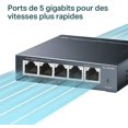 thumbnail image 2 of Switch Ethernet (tl-sg105) Gigabit 5 Puertos Metálicos Rj45 10/100/1000 Mbps, Ideal Para Extender El Cable, 2 of 4