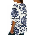 thumbnail image 5 of Purcolt Women's Hawaii Kimono Cardigans Lightweight Casual 3/4 Sleeve Loose Open Front Cardigans Summer Beach Cover up Tops, 5 of 7