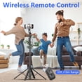 thumbnail image 3 of WANALIT Auto Face Tracking Tripod for iPhone & Android, 360° Rotation Phone Stand with Remote, 64” Extendable Selfie Stick Tripod for Video Recording, Vlogging, Live Streaming, 3 of 7