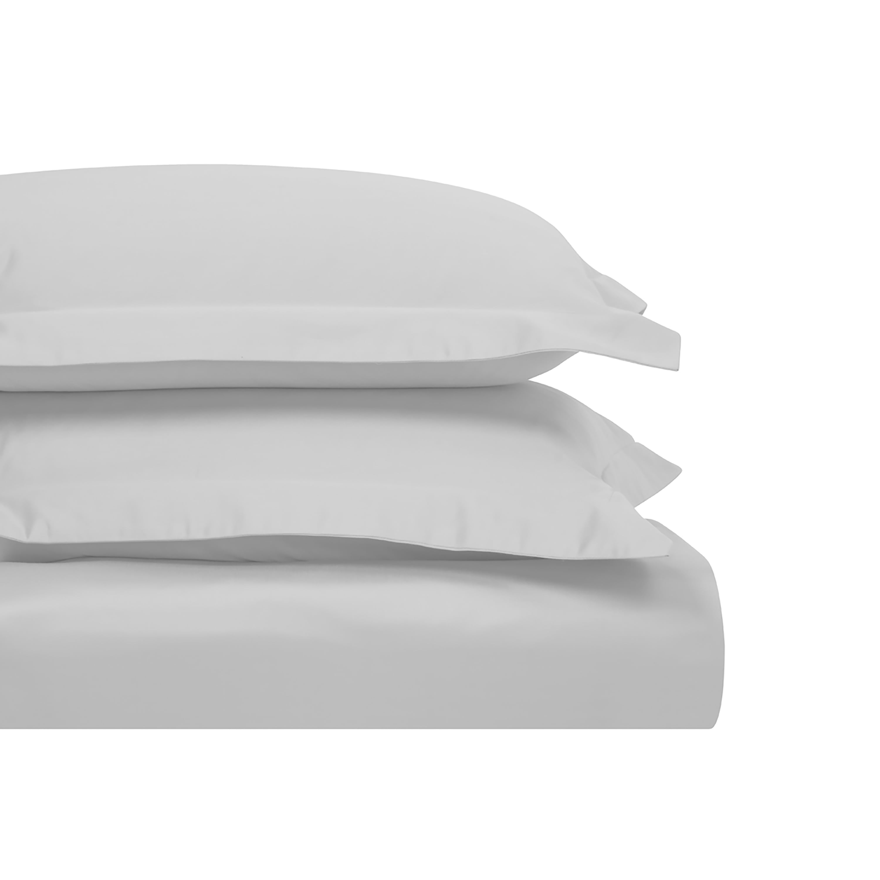 Superior Egyptian Cotton 1200 TC Solid Platinum Duvet Set, King/California King