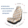 thumbnail image 5 of Rocae Cute Dog Print Seat Covers for Cars Trucks and SUVs,Easy to Install Cover Set-1, 5 of 9