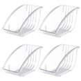 thumbnail image 2 of 4PCS Paper Plate Holders, Plastic Dinner Plate Organizers, Dish Drainer Paper Plate Dispenser, Plate Organizers for Kitchen Cabinets Plate, Kitchen Storage Racks Dish Cradle for Countertop, 2 of 6