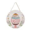 Rirozkan Easter Welcome Sign, Wooden Door Hanger, Handcrafted Wall Decor, Spring Holiday Decoration, for Front Door, Indoor and Outdoor Use