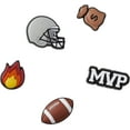 thumbnail image 1 of Crocs Jibbitz 5-Pack Sport Shoe Charms | Jibbitz for Crocs, Football Star, Small, 1 of 1