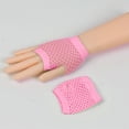 thumbnail image 4 of TRUBKH Compression Gloves Women Long Fingerless Gloves Compression Gloves Fishnet Gloves Fingerless Gloves Gloves Lece Gloves One Size Pink One Size, 4 of 5