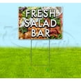 thumbnail image 1 of Fresh Salad Bar (18" x 24") Yard Sign, Includes Metal Step Stake, 1 of 6