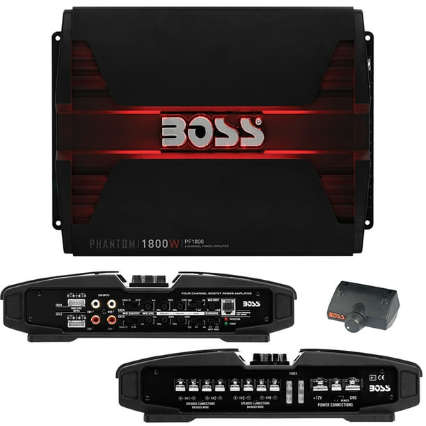 Boss Audio PF1800 Phantom 1800W 4Channel Full Range, Class A/B Amplifier