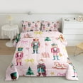 thumbnail image 2 of Feelyou Kawaii Pink Nutcracker Bedding Comforter Set, Christmas Princess Bowknot Twin Comforter Sets, Teen Kid Child Reversible Bedding Set, Ultra Soft Home Decor, 2pcs, 2 of 8