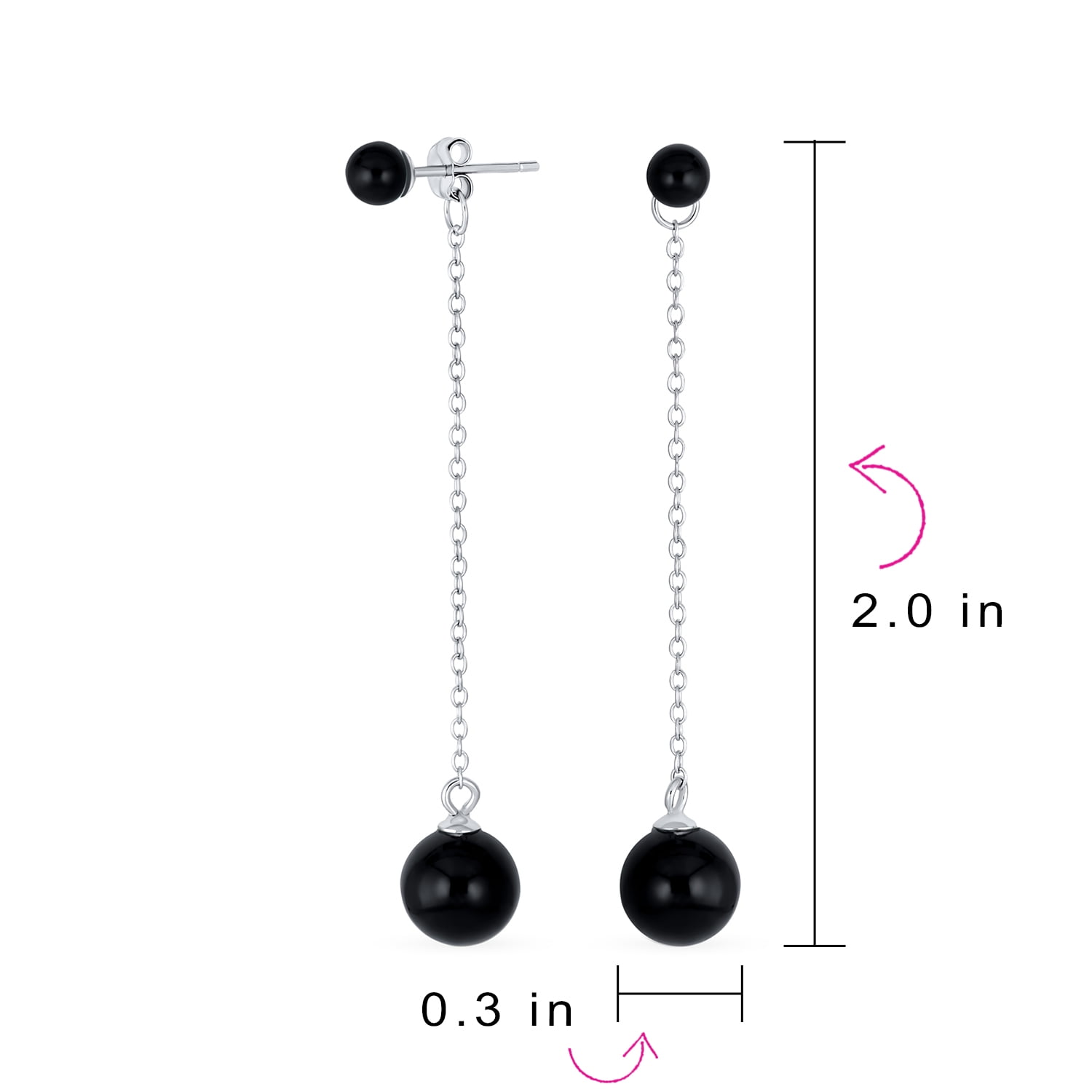 Dangle ball earrings hot sale