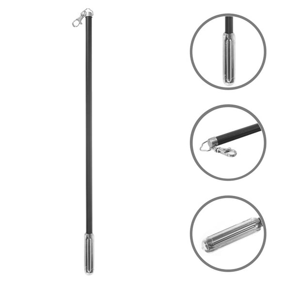 SEWACC Metal Curtain Rods for Curtains Black Bending Resistance 1Set
