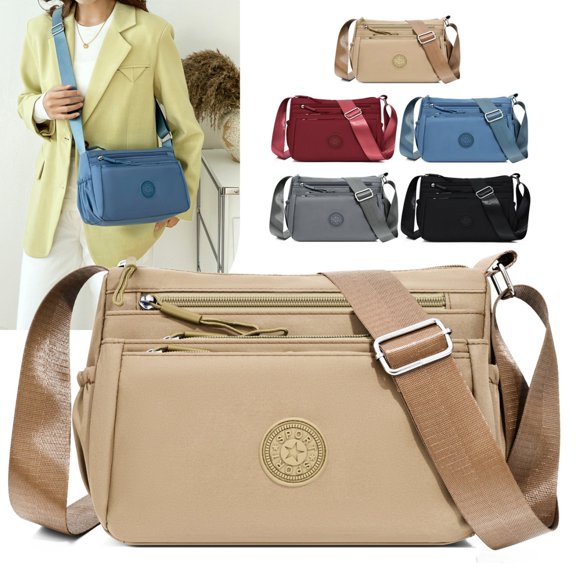 CAIXIA Crossbody Purses For Women Multi Compartment Stylish Casual Messenger Crossbody Bag, Organized Interior Shoulder Purse For Daily Commute