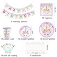 thumbnail image 6 of RECUTMS Unicorn Birthday Party Decorations Supplies , for Boys and Girls Family Reunion ,Birthday Party, 6 of 7