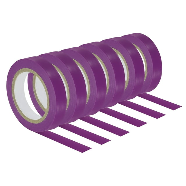 Unique Bargains 32.8Ft Tennis Racket Badminton Racquet Grip Finishing Tapes, Purple 6 Pack