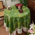 thumbnail image 4 of Lace Tablecloth, Photography Background Cover With Openwork Design, for Wedding Dining Decor, Green, 4 of 6