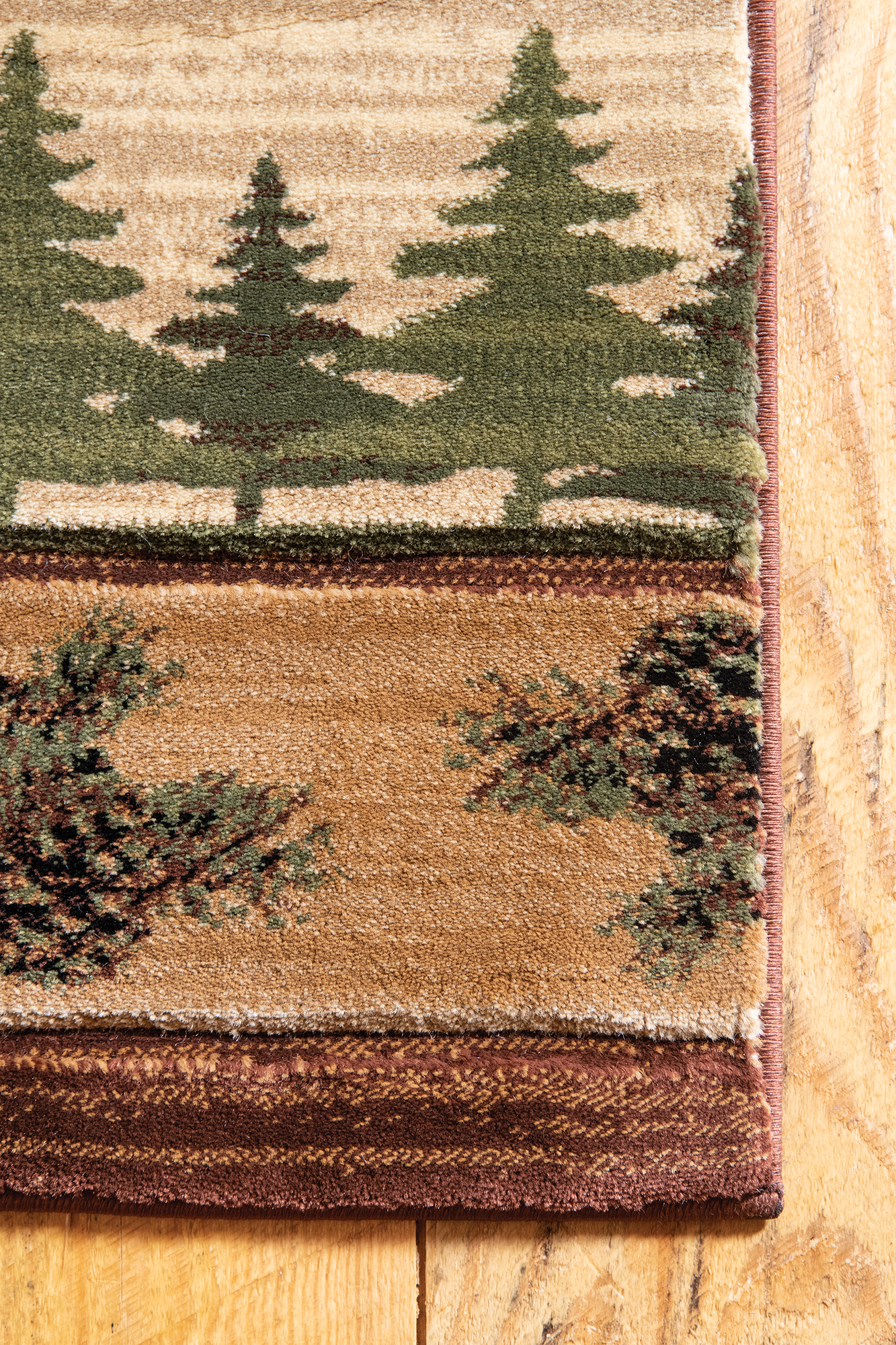 United Weavers Rustic Forest Causey Lodge Southwestern Area Rug, Beige, 5'3" x 7'6"