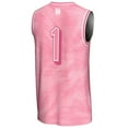 thumbnail image 3 of Youth GameDay Greats #1 Pink Houston Cougars Lightweight Basketball Fashion Jersey, 3 of 4