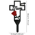 thumbnail image 3 of Cemetery Memorial Stake For Parents Metal Garden Decoration Memorial Sign For Outdoor Decoration, 3 of 9