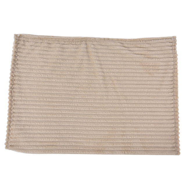 Flannel Throw Blanket Plush Fluffy Light Breathable Fine Workmanship Stylish Simple Soft BlanketKhaki