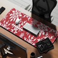 thumbnail image 2 of Long Mouse Pads for Desk,Red Christmas Snowflake Pattern Desk Mats on Top Of Desks, Desk Mouse Pad Extra Large with 3mm Non-Slip Base and Stitched Edge for Gaming,Office,Work,Home 35.4x15.7in, 2 of 5