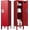 Red, variant on Sapital Metal Storage Locker with Lock 1 Door Steel School Gym Office Home Cabinet Black