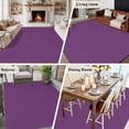 thumbnail image 6 of Dark Purple Area Rugs 5x8 for Living Room, Farmhouse Solid Purple Color Modern Art Non Slip Washable Rug Runner, Low Pile Indoor Floor Carpet Mat Bathroom Rugs for Bedroom, Kids Room, 6 of 9