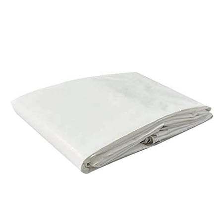 Tarps Now 12 Mil Poly Tarps (6 x 12 ) Waterproof UV Resistant Tarpaulin - White