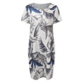 thumbnail image 3 of WILLBEST Maxi Vestidos de Mujer Vestido Estampado de Cuello Redondo y Lino para Mujer Vestidos Needream Needream y Lino Redondo Chica, 3 of 3