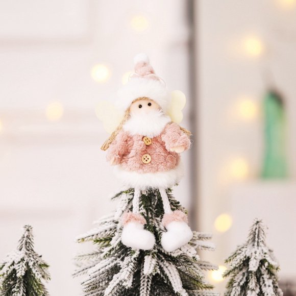 As Shown Christmas Angel Toy Hanging Pendant Festival Ornament Xmas Tree Decoration