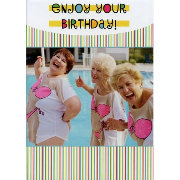 Oatmeal Studios Bikini Tee Shirts Birthday Card