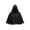 Black, variant on sususu Hooded Cape Cloak Renaissance Shawl Vintage Halloween Fantasy Accessory Blue