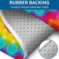 thumbnail image 4 of Colorful Tie Dye Mandala Pattern Bathroom Rugs Sets 3 Piece,Toilet Cover Set,Absorbent Non Slip Bathroom Mats Sets with U-Shaped Contour Rug Toilet Rug Set, 4 of 5