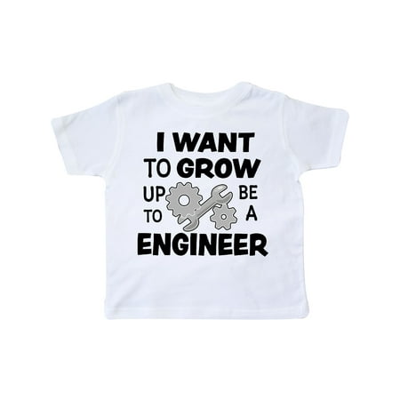 

Inktastic I Want To Grow up To Be a Engineer Gift Toddler Boy or Toddler Girl T-Shirt