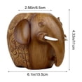 thumbnail image 3 of Resin Elephant Pen Holder with Phone Stand – Stylish Desk Organizer Gift for Teachers, Students, and Office Use, 3 of 6