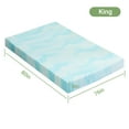thumbnail image 2 of 3 inch King Memory Foam Mattress Topper with Cooling Gel for Pressure Relief and Breathable Comfort, 2 of 8