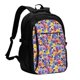 thumbnail image 1 of Balery The Garden Tricolor Pansy Flower Mochila con carga USB para hombre y mujer - Mochila impermeable y antirrobo para laptop con puerto USB para viajes, trabajo, 1 of 7
