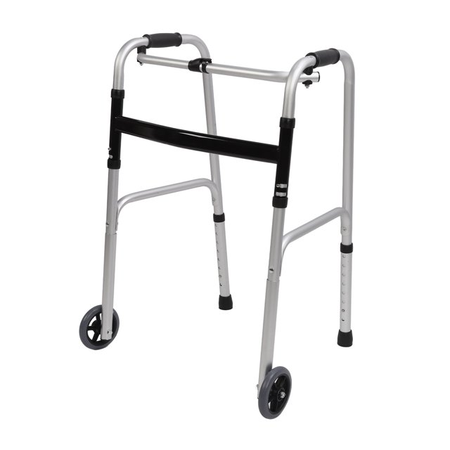Roues de Marche de Remplacement, 2 Pcs Roues de Marche Réglables Roulantes Faciles à Installer Hauteur Réglable pour pour Intérieur Extérieur