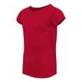 thumbnail image 2 of Rabbit Skins Toddler Girls' 100% Cotton Jersey Short Sleeve Tee, Red, 3T, 2 of 5