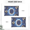 thumbnail image 2 of Susaid Blue Casino Print Makeup Mini Bags for Women Multi Color Cosmetics Bag Travel Toiletry Bag Pencil Pouch Blank Makeup Bags with Zipper, 2 of 7